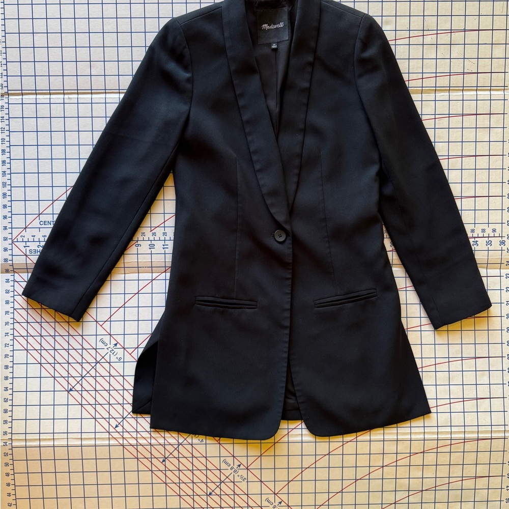 Madewell Trevi Drapey Blazer 00